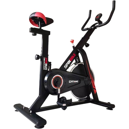 Bicicleta spinning Dynamic, volanta 6 kg, culoare negru-rosu : Review si Pareri utile