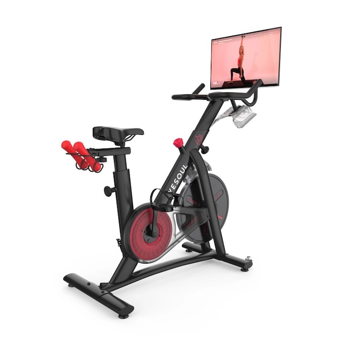 Bicicleta spinning Yesoul G1 Plus cu display 24” si aplicatie mobila, negru : Review si Pareri